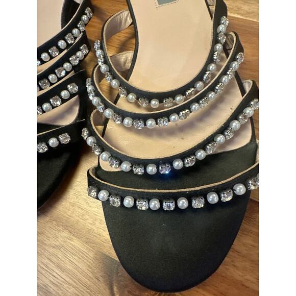 SJP by Sarah Jessica Parker Slip On Sandals w embellishments women’s 38 - Picture 5 of 5